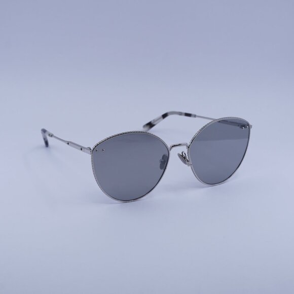 Bottega Veneta BV0259S 002 Sunglasses Silver Cat Eye Frame, Silver Lenses main image 5